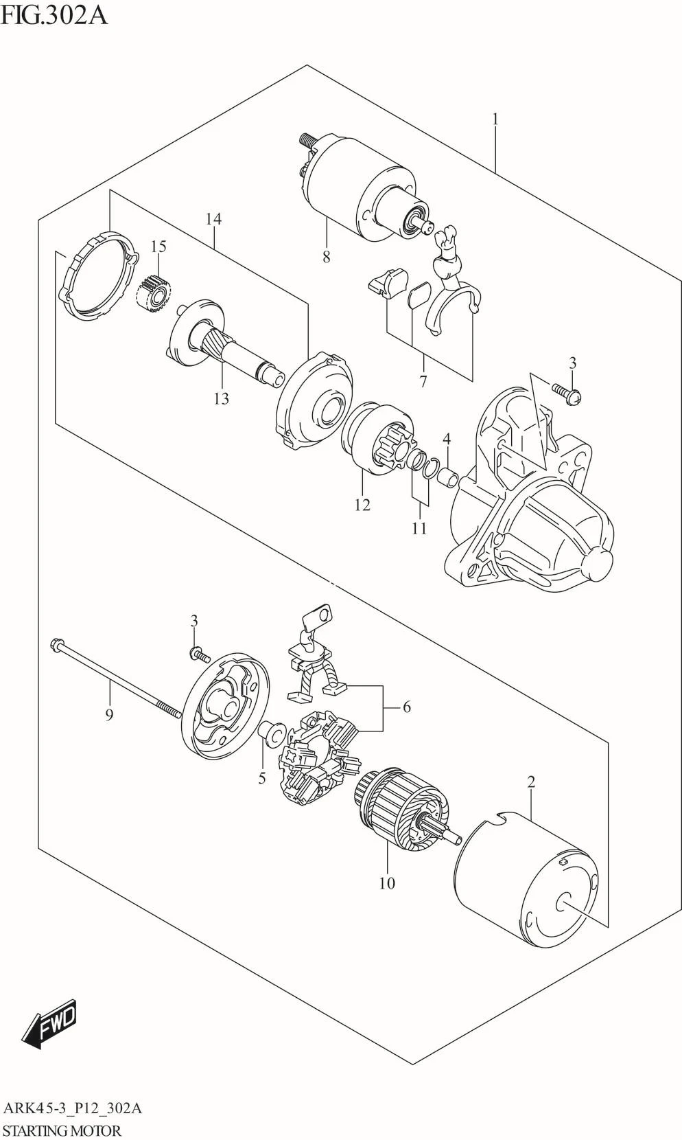 FIG. 302A STARTING MOTOR