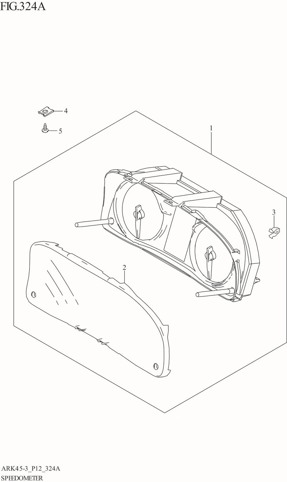 FIG. 324A SPEEDOMETER ((GA,GL):5MT)