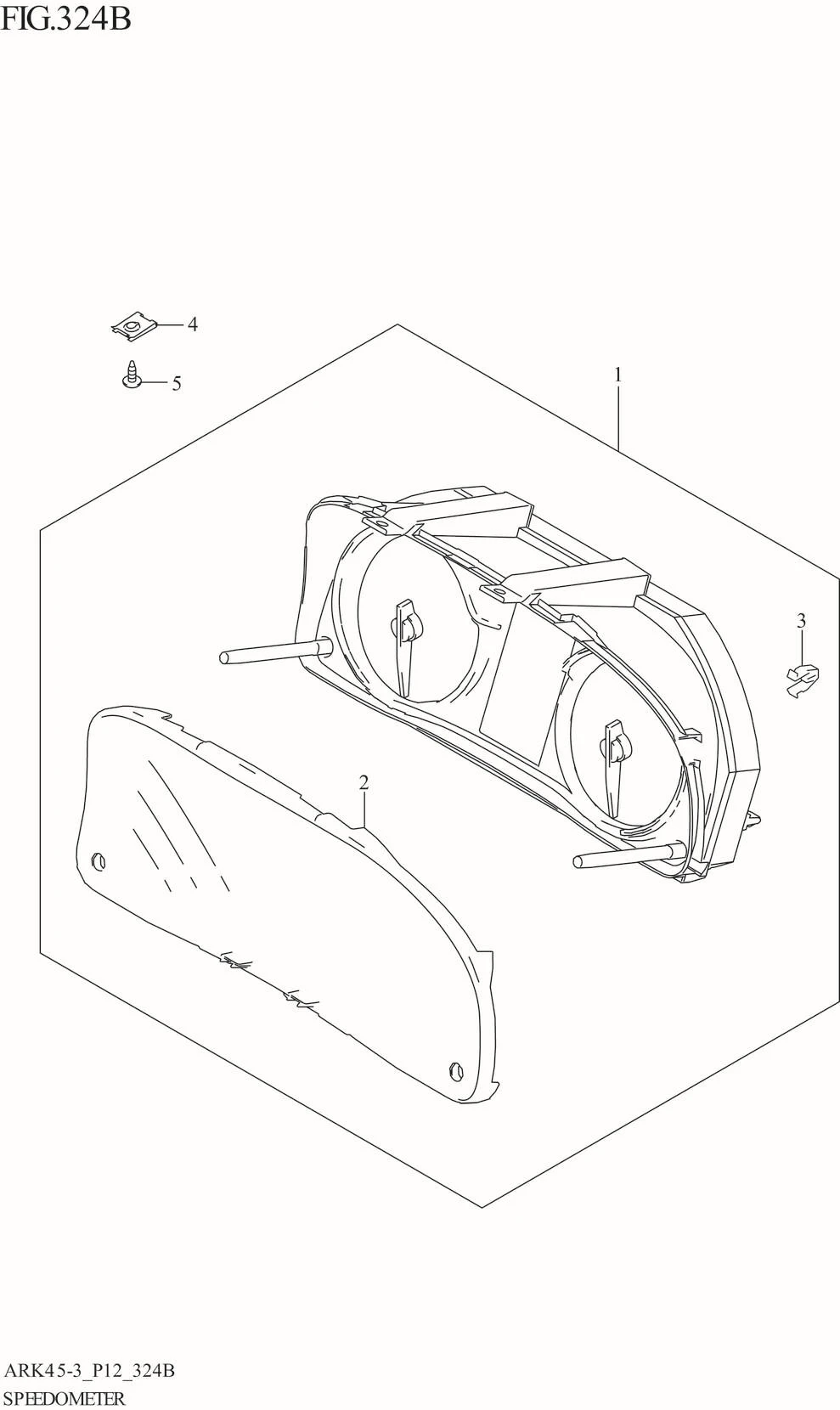 FIG. 324B SPEEDOMETER ((GX,GX_LTD):5MT)