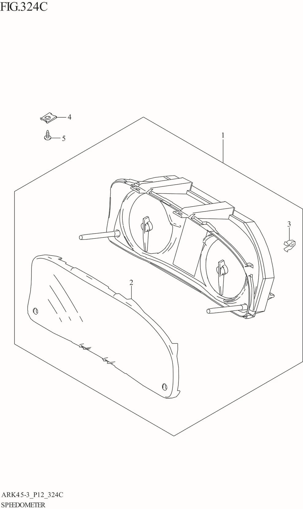 FIG. 324C SPEEDOMETER (GL:4AT)