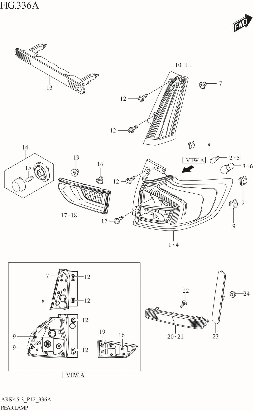 FIG. 336A REAR LAMP