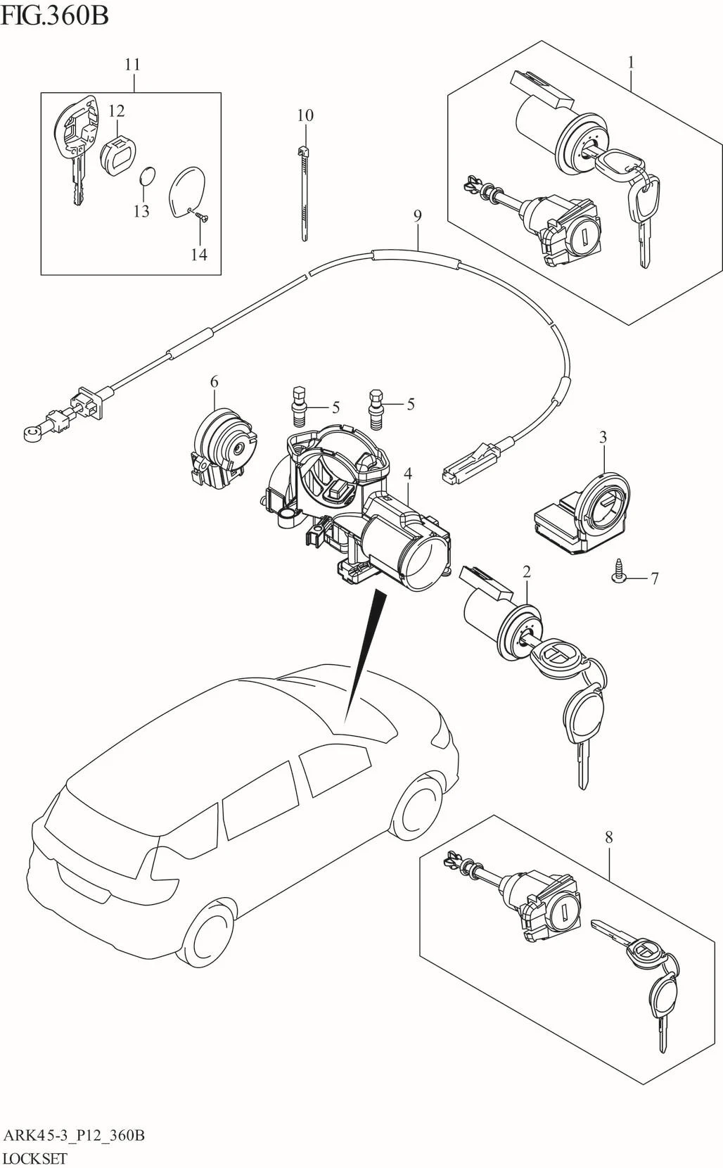 FIG. 360B LOCK SET (GL:4AT:N_ESP)