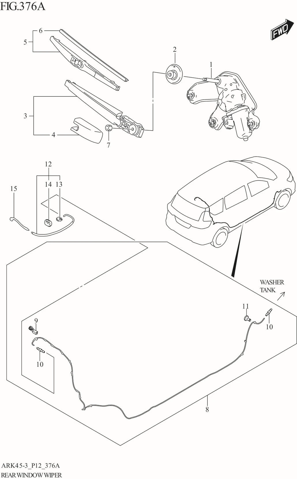 FIG. 376A REAR WINDOW WIPER