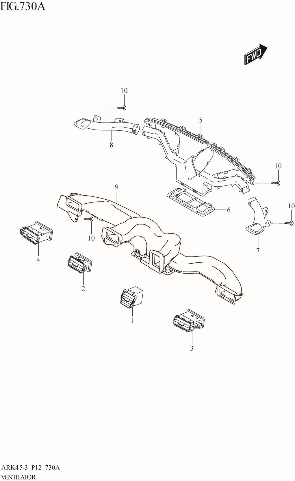FIG. 730A VENTILATOR (GA,GL)
