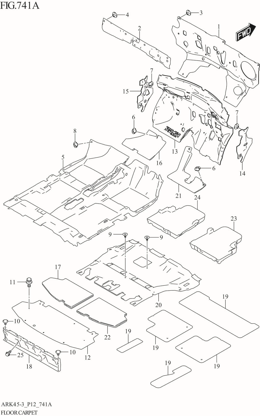 FIG. 741A FLOOR CARPET
