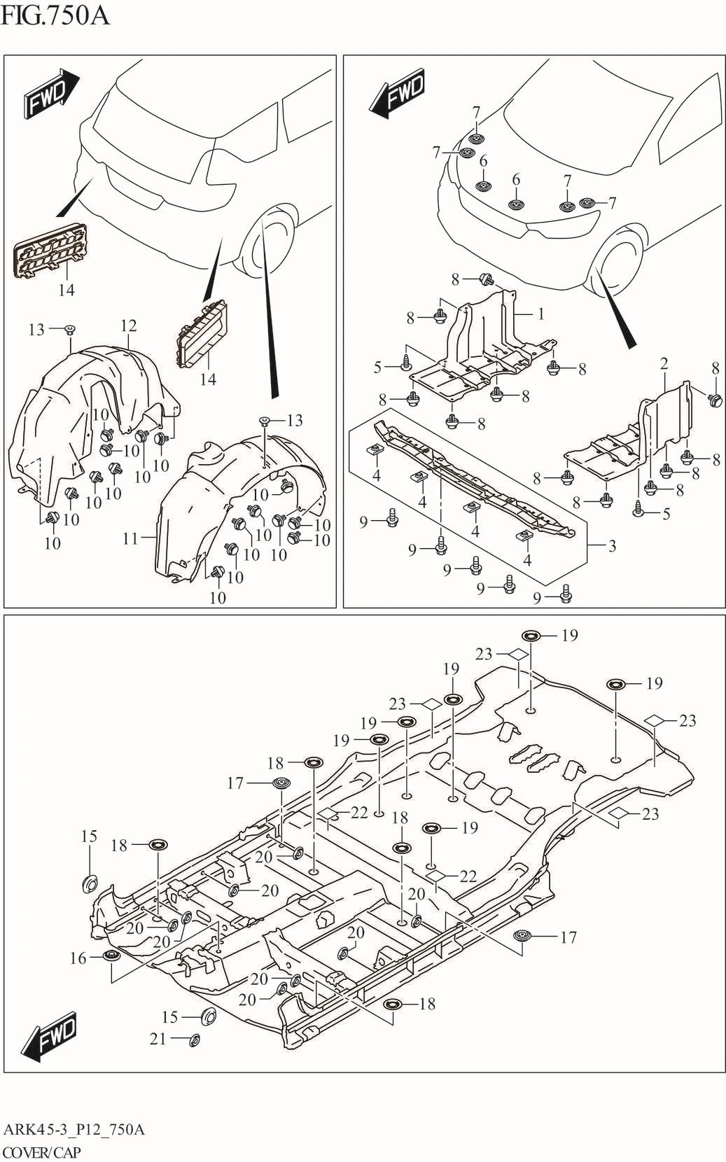 FIG. 750A COVER/CAP