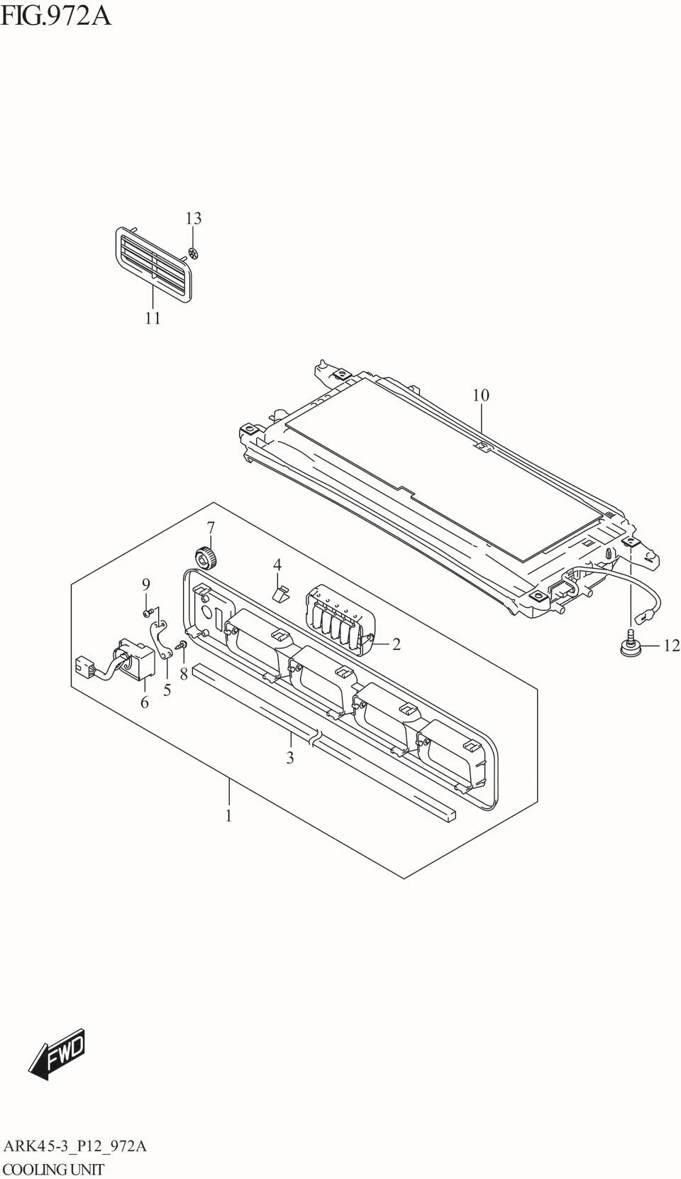 FIG. 972A COOLING UNIT (GL,GX,GX_LTD)