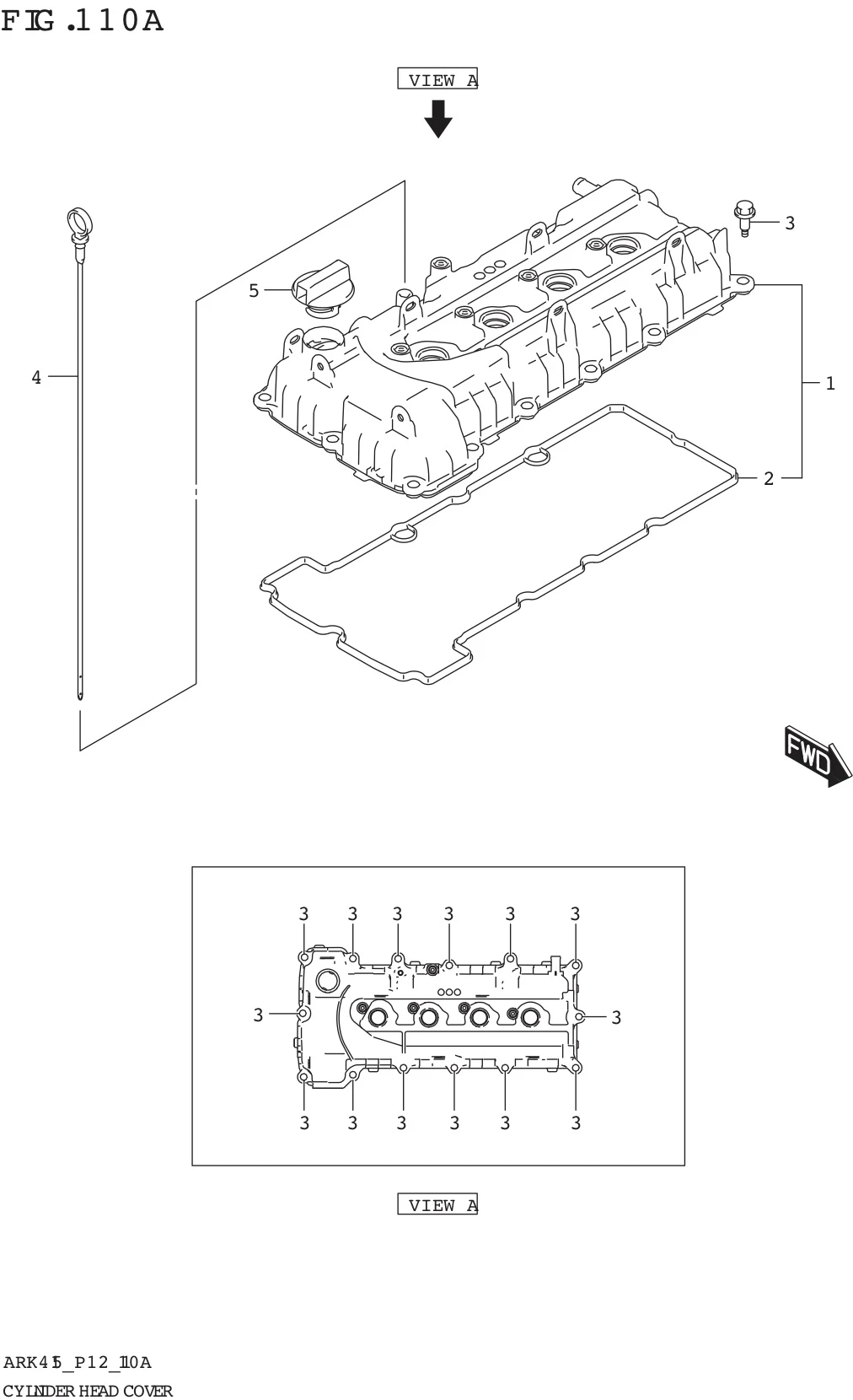FIG. 110A CYLINDER HEAD COVER