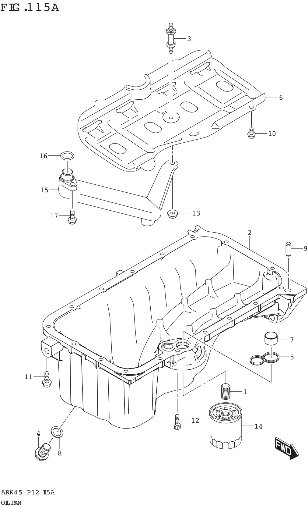 FIG. 115A OIL PAN