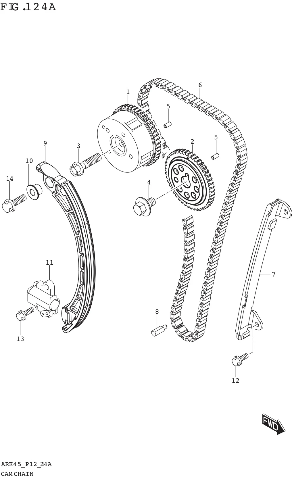 FIG. 124A CAM CHAIN