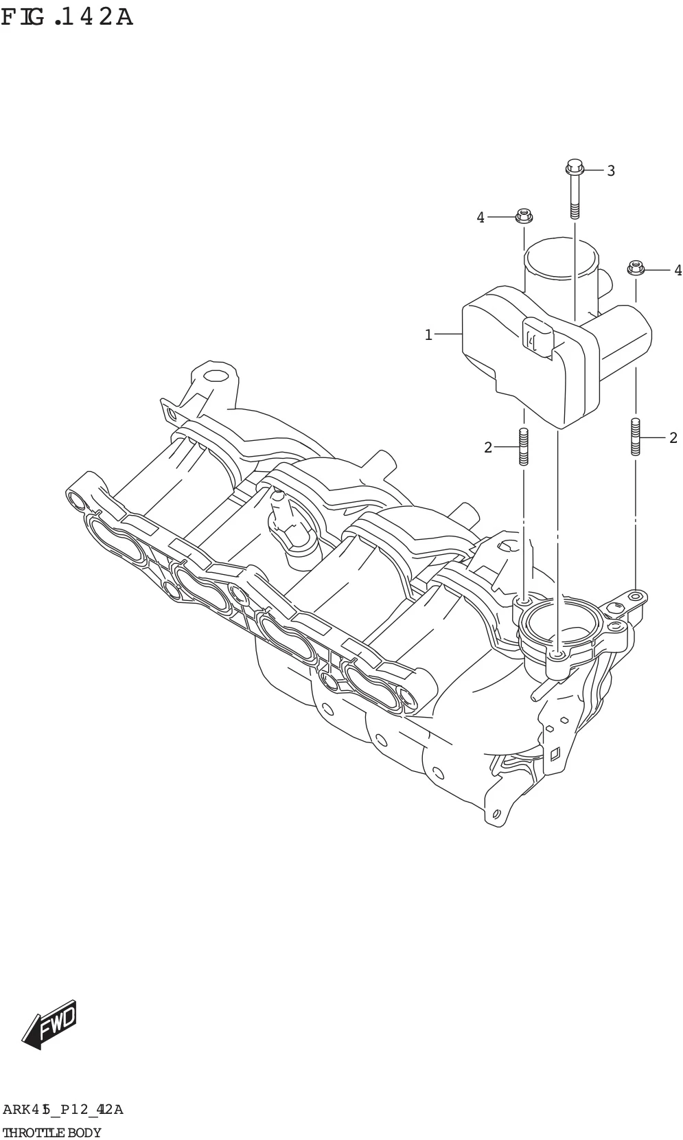 FIG. 142A THROTTLE BODY