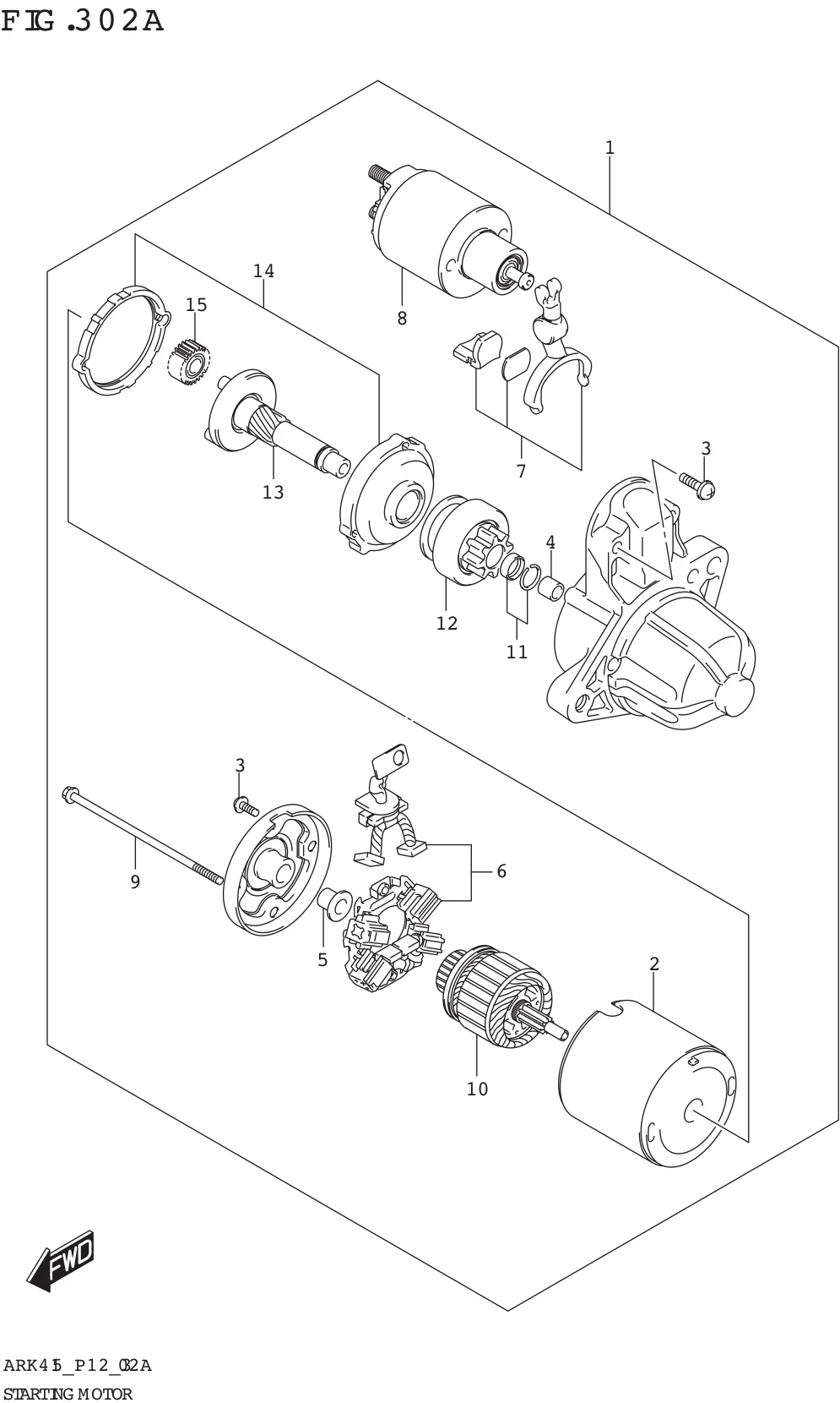 FIG. 302A STARTING MOTOR