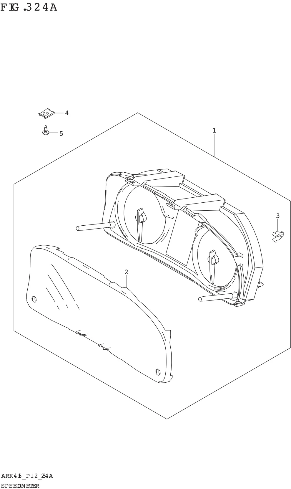 FIG. 324A SPEEDOMETER ((GA,GL):5MT)