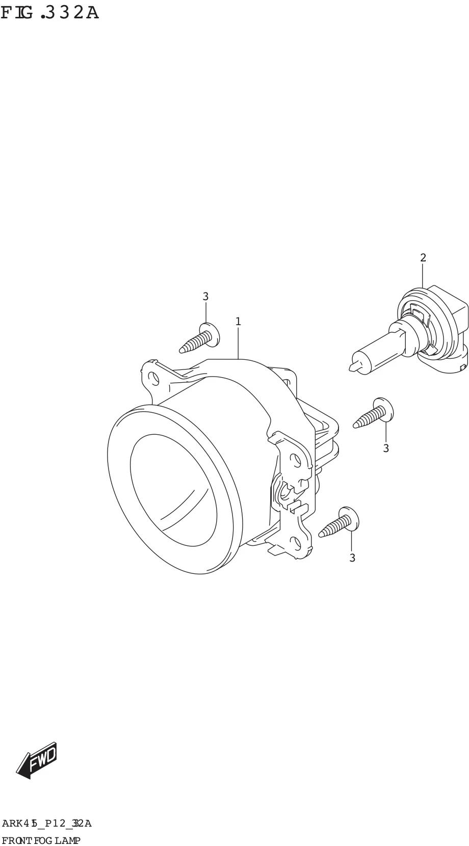 FIG. 332A FRONT FOG LAMP (W/FR_FOG)