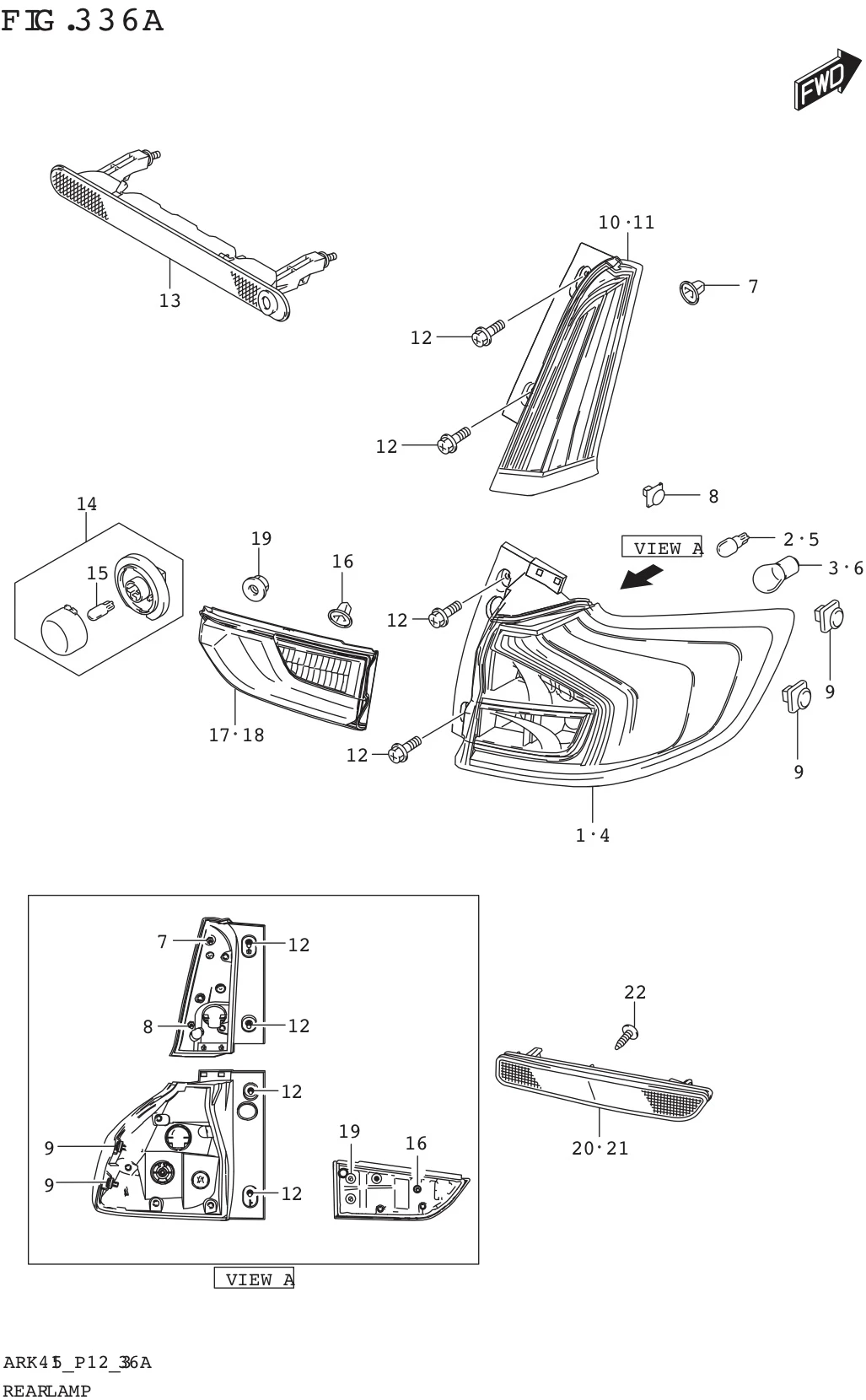 FIG. 336A REAR LAMP