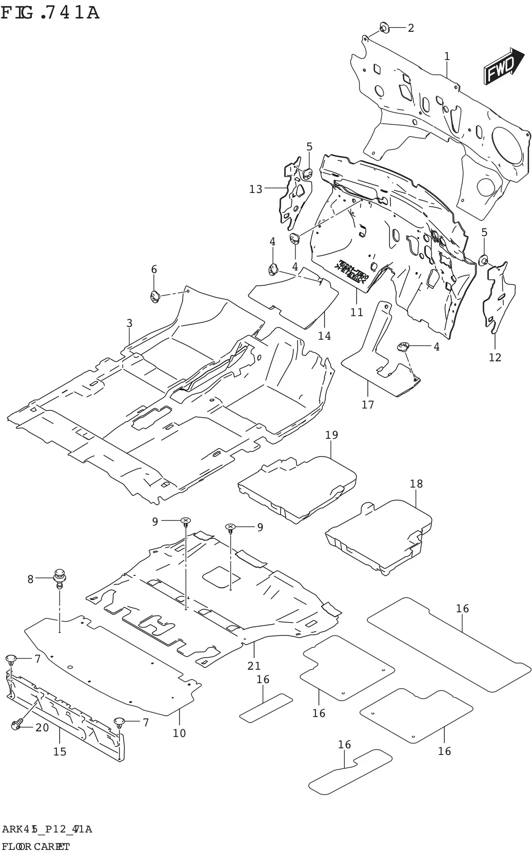 FIG. 741A FLOOR CARPET (GA)