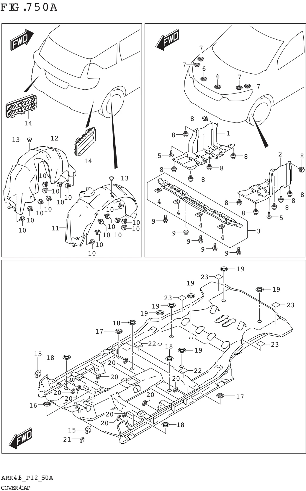 FIG. 750A COVER/CAP