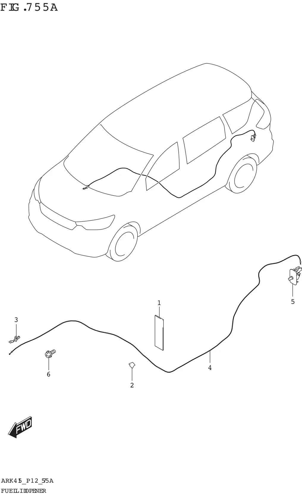 FIG. 755A FUEL LID OPENER