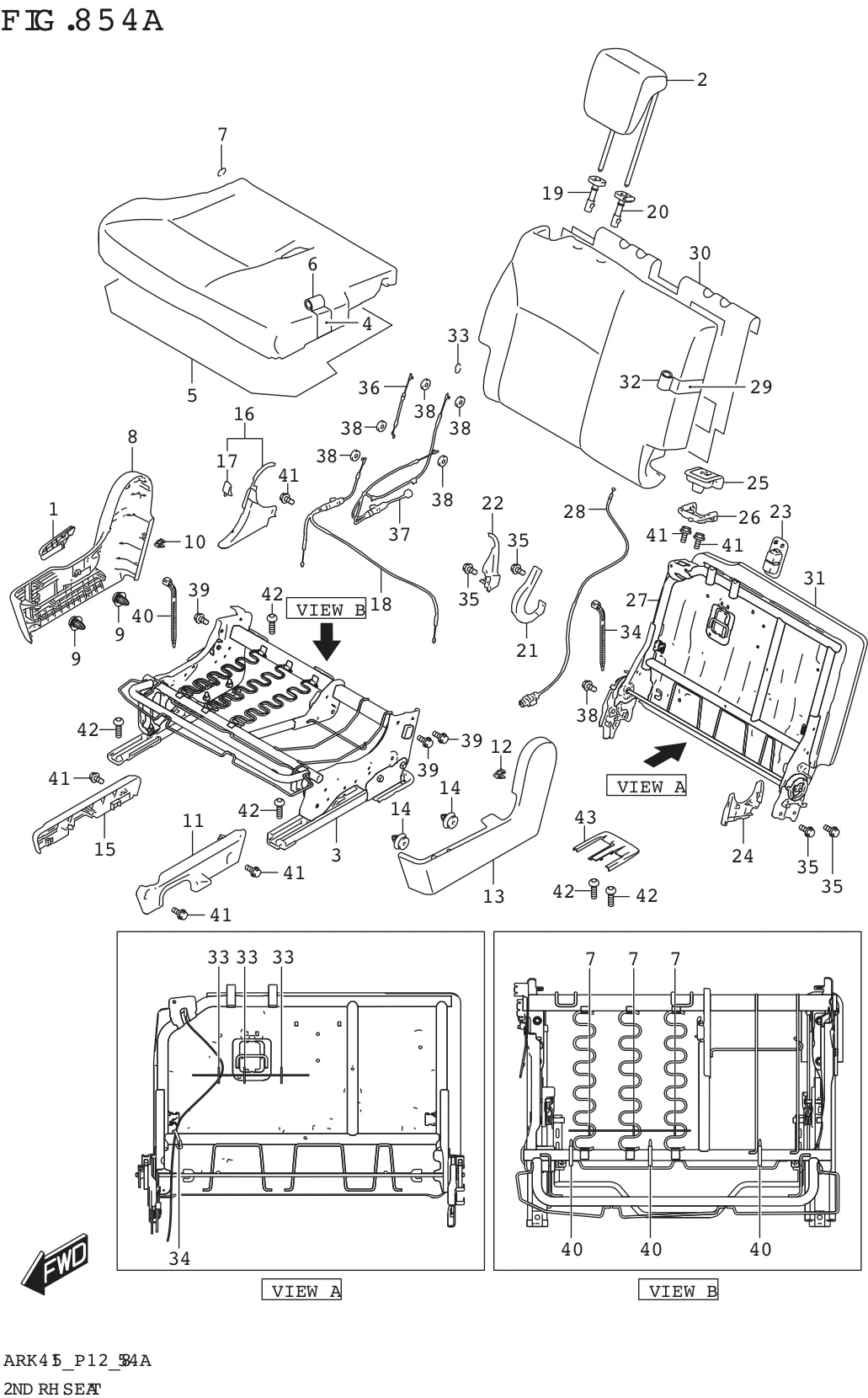 FIG. 854A 2ND RH SEAT