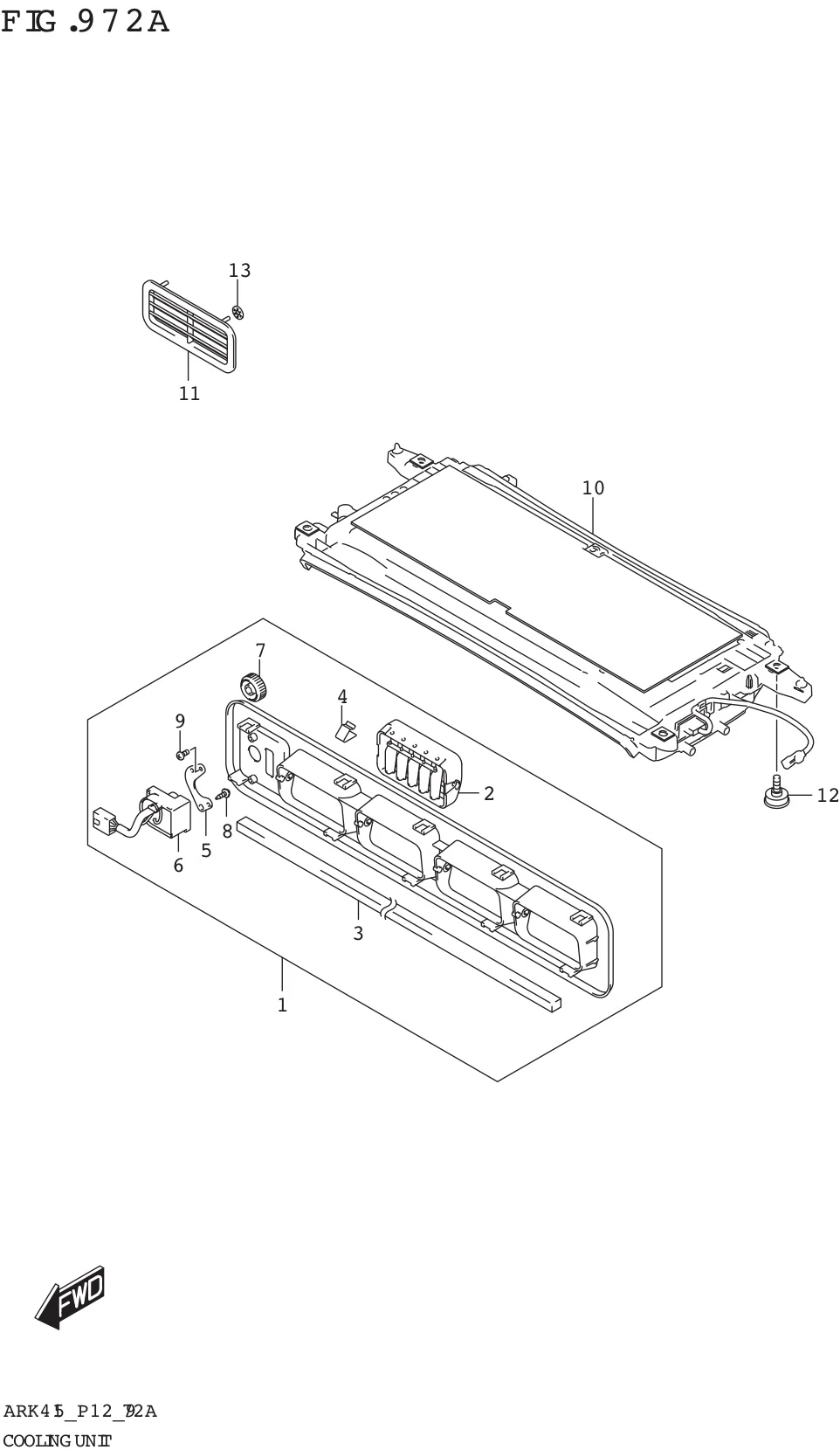 FIG. 972A COOLING UNIT (GL,GX)