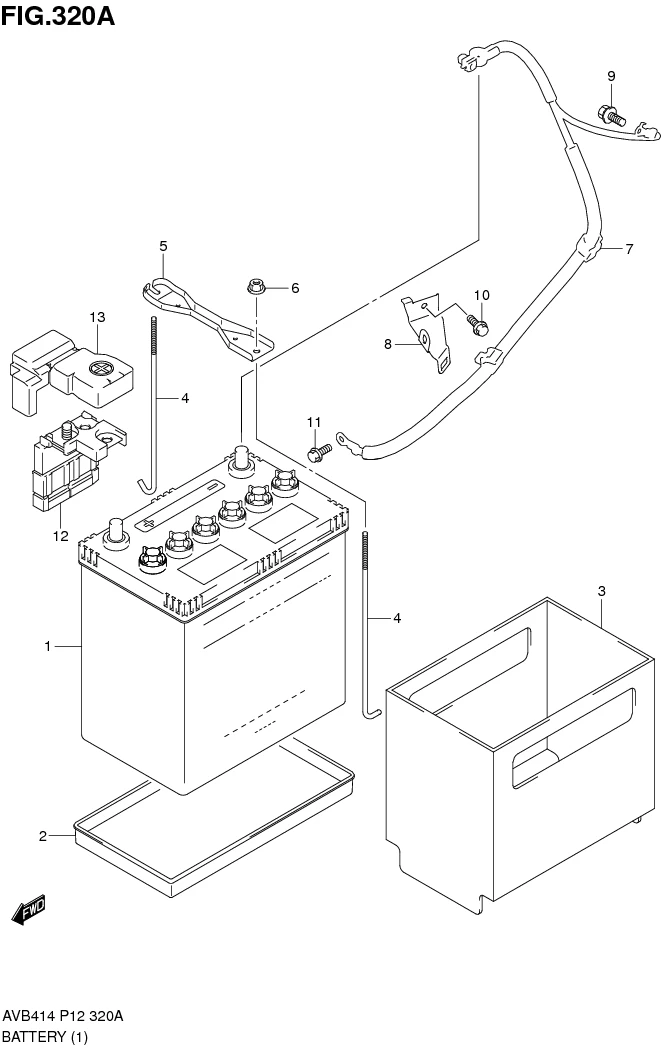 FIG.320A BATTERY (5MT) 