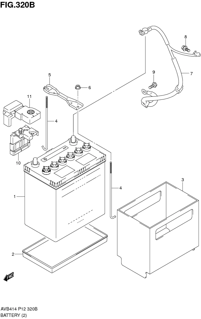 FIG.320B BATTERY (4AT) 