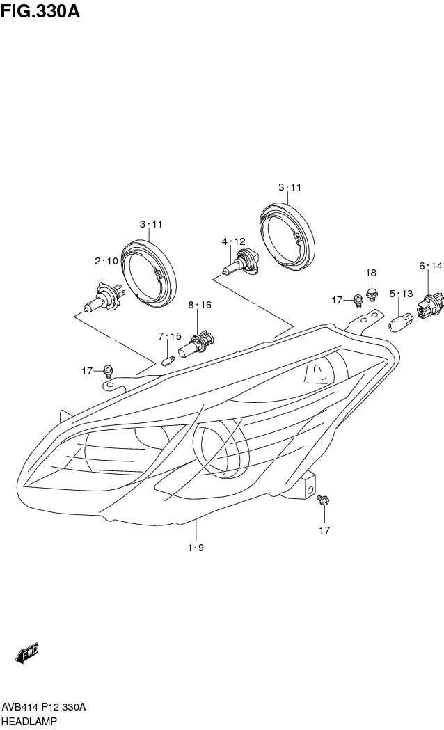 FIG.330A HEADLAMP 