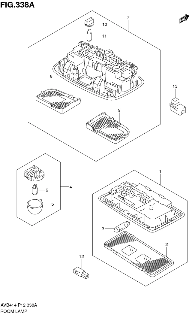 FIG.338A ROOM LAMP 