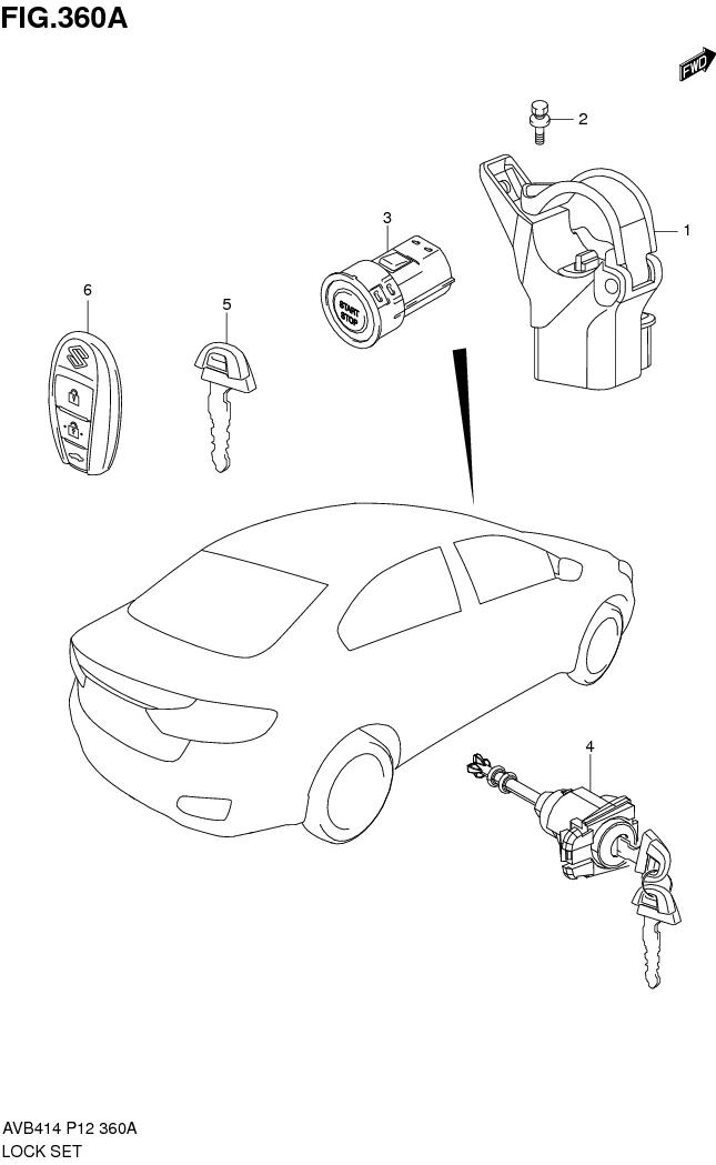 FIG.360A LOCK SET 