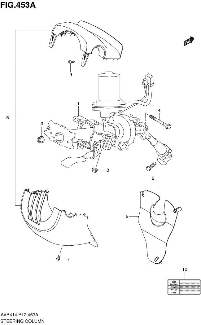 FIG.453A STEERING COLUMN 