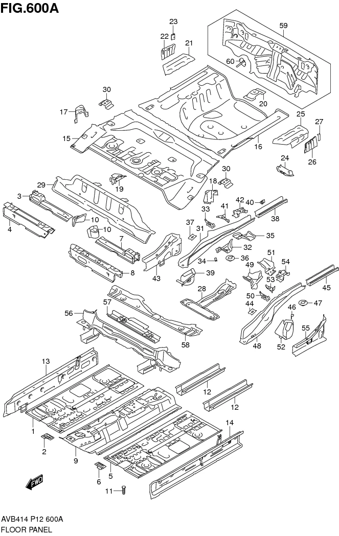 FIG.600A FLOOR PANEL 
