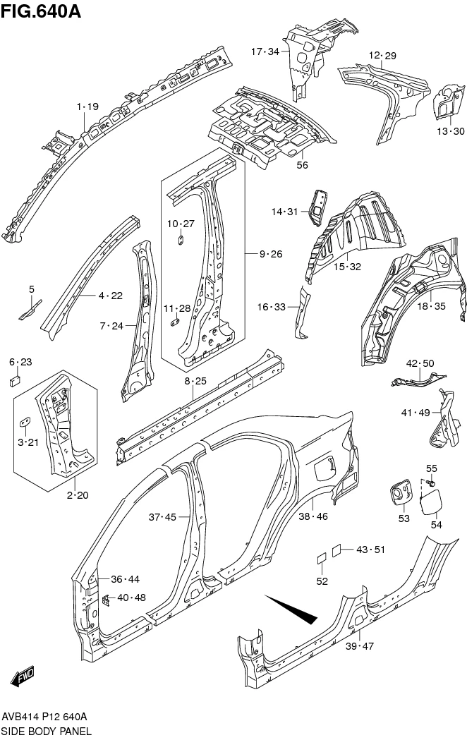 FIG.640A SIDE BODY PANEL 
