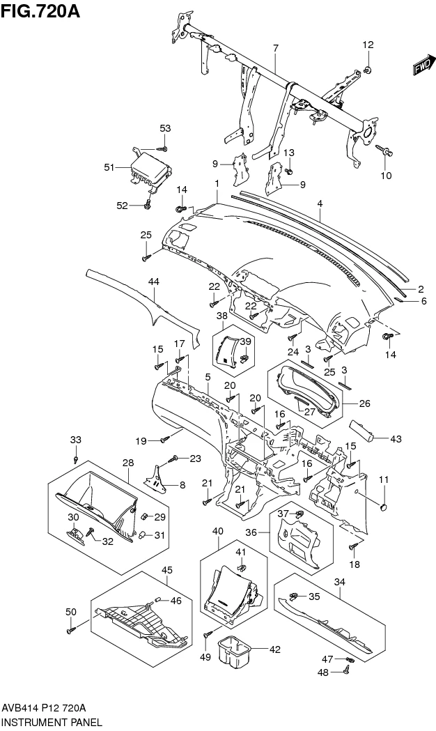 FIG.720A INSTRUMENT PANEL 