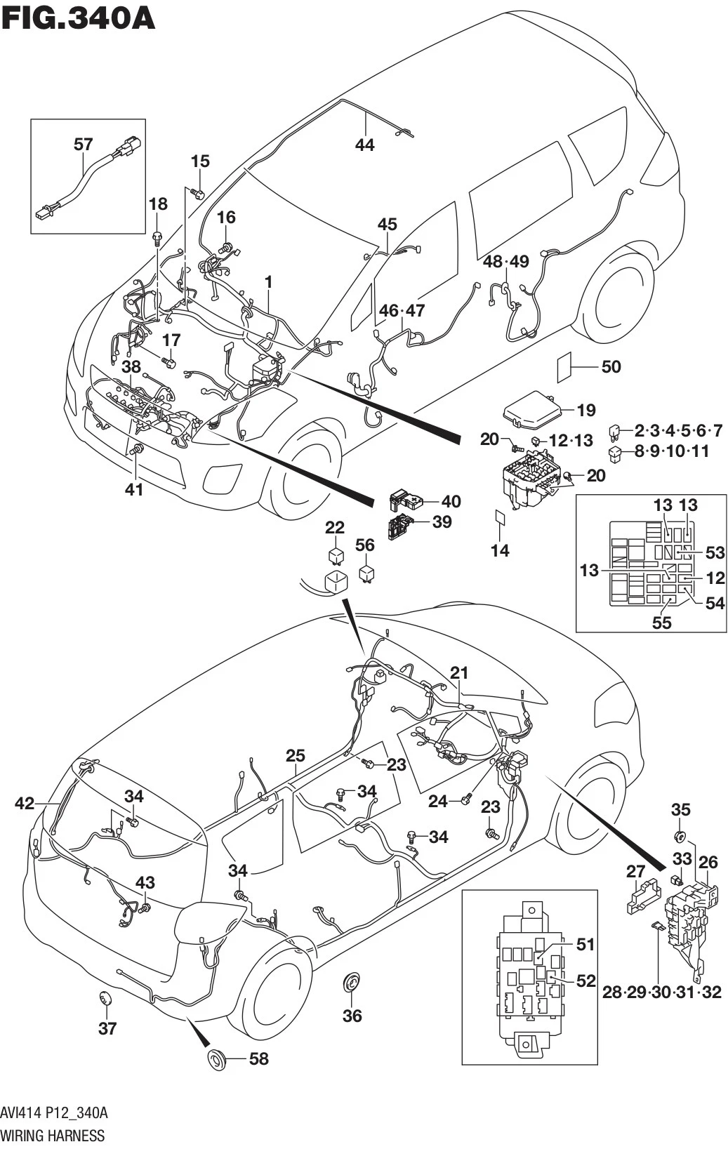 FIG.340A WIRING HARNESS