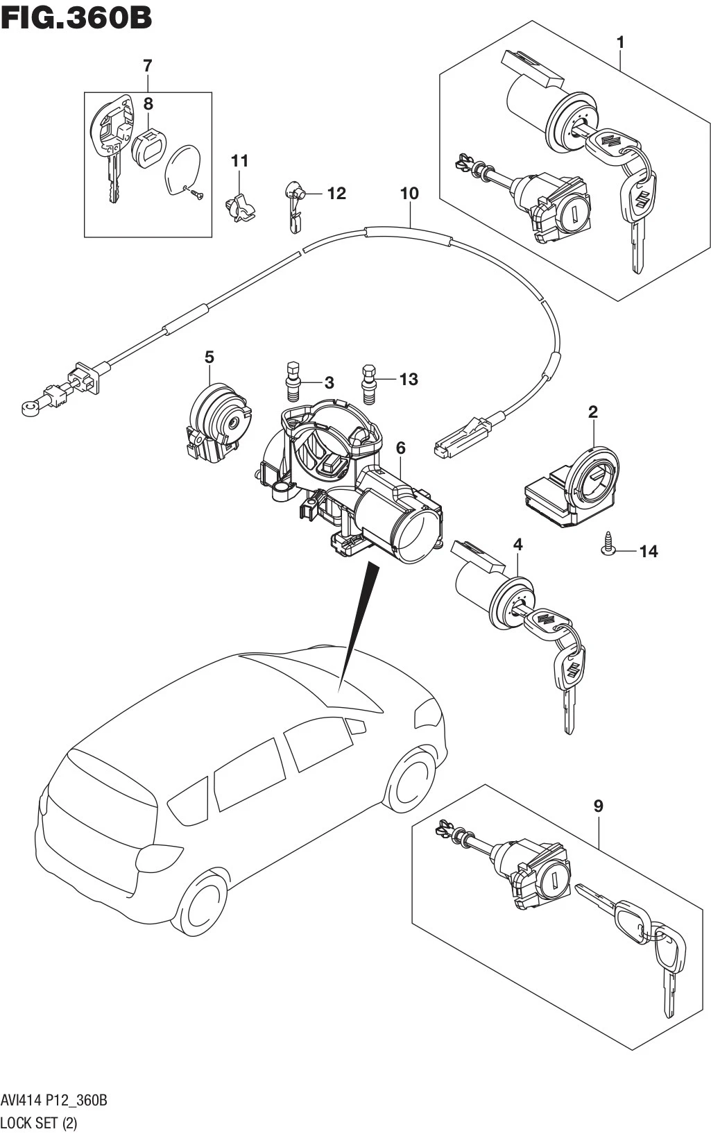 FIG.360B LOCK SET