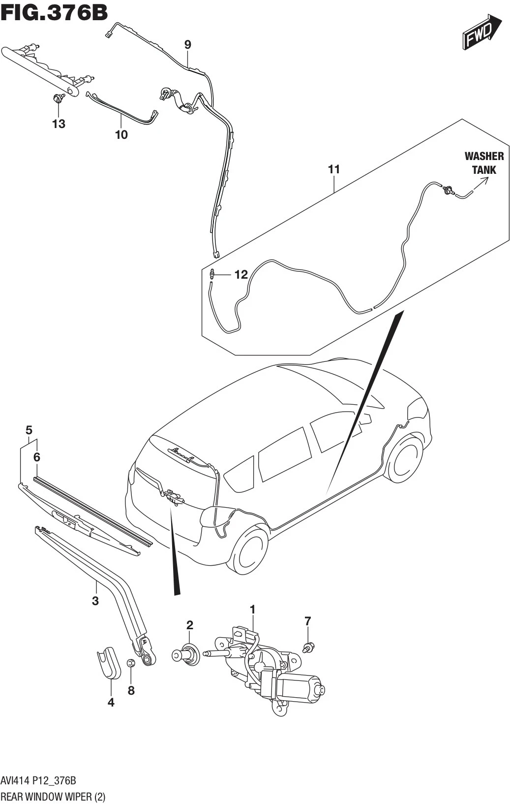 FIG.376B REAR WINDOW WIPER