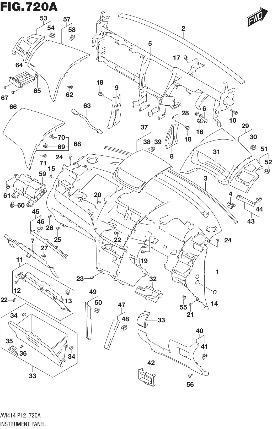FIG.720A INSTRUMENT PANEL