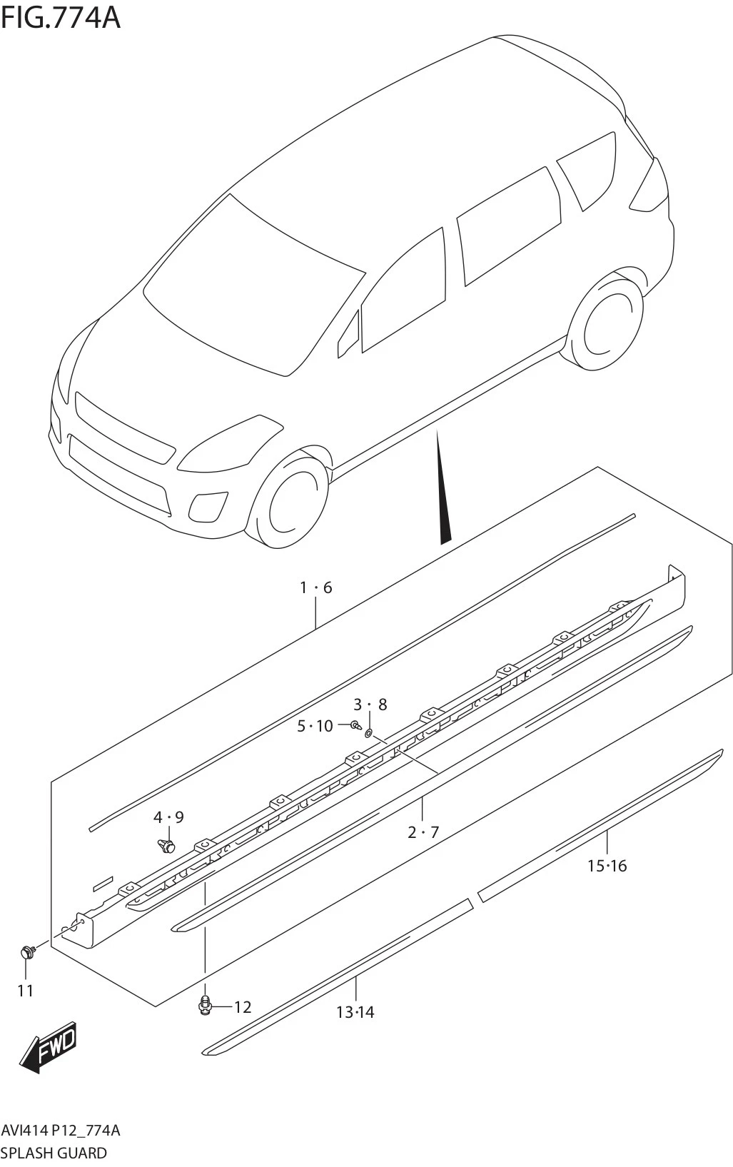 FIG.774A SPLASH GUARD