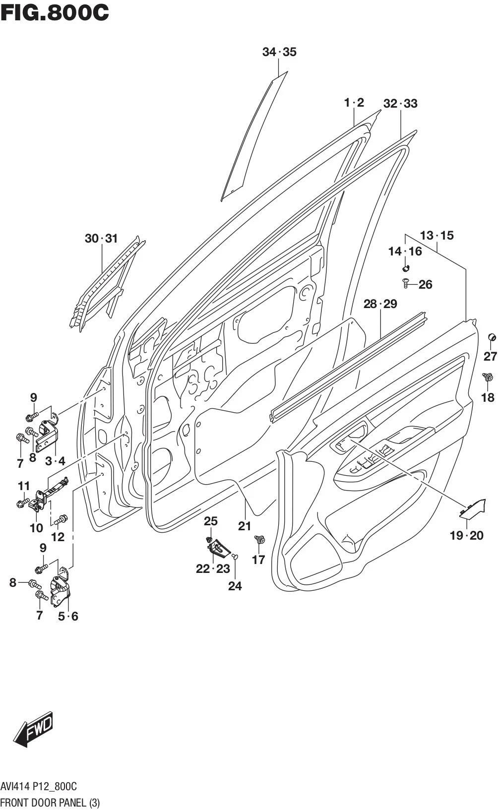 FIG.800C FRONT DOOR PANEL