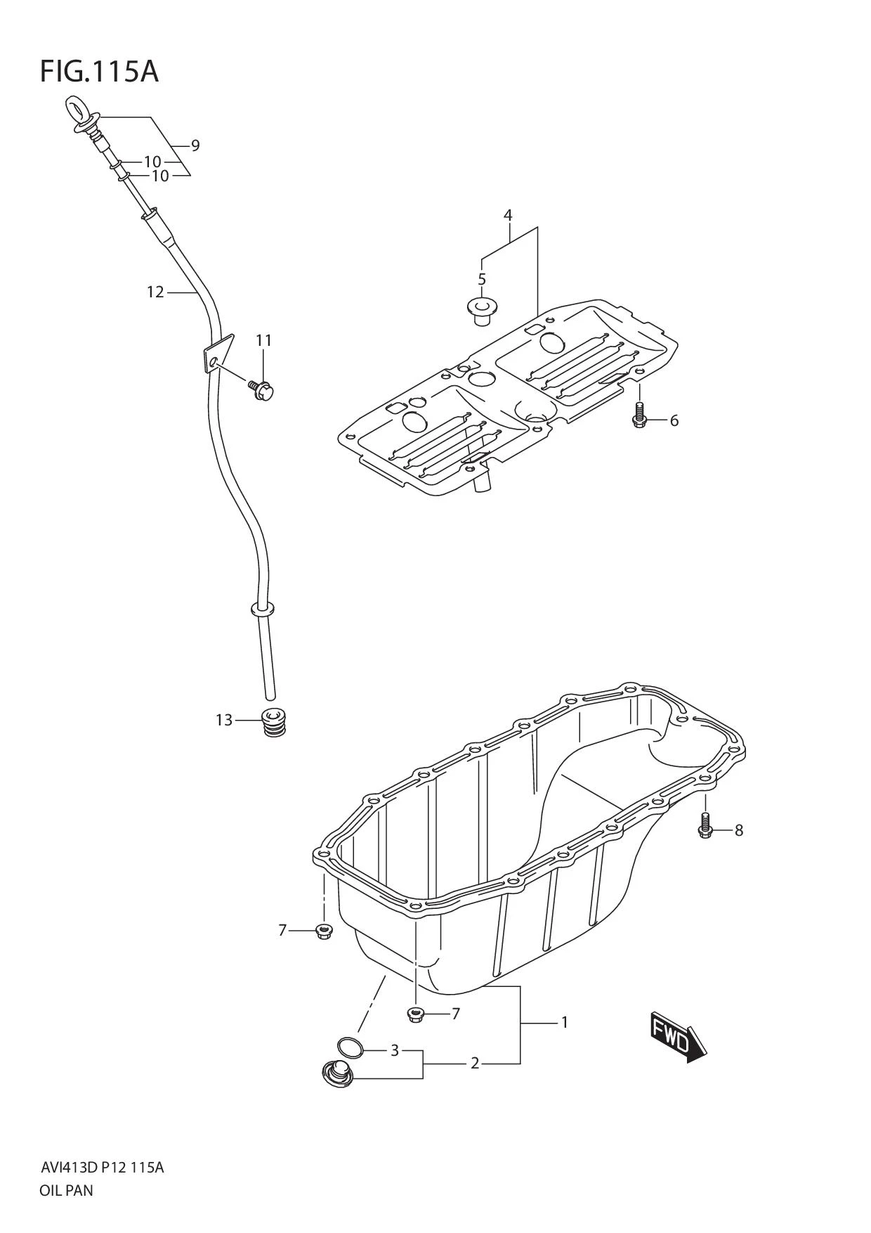 FIG.115A OIL PAN