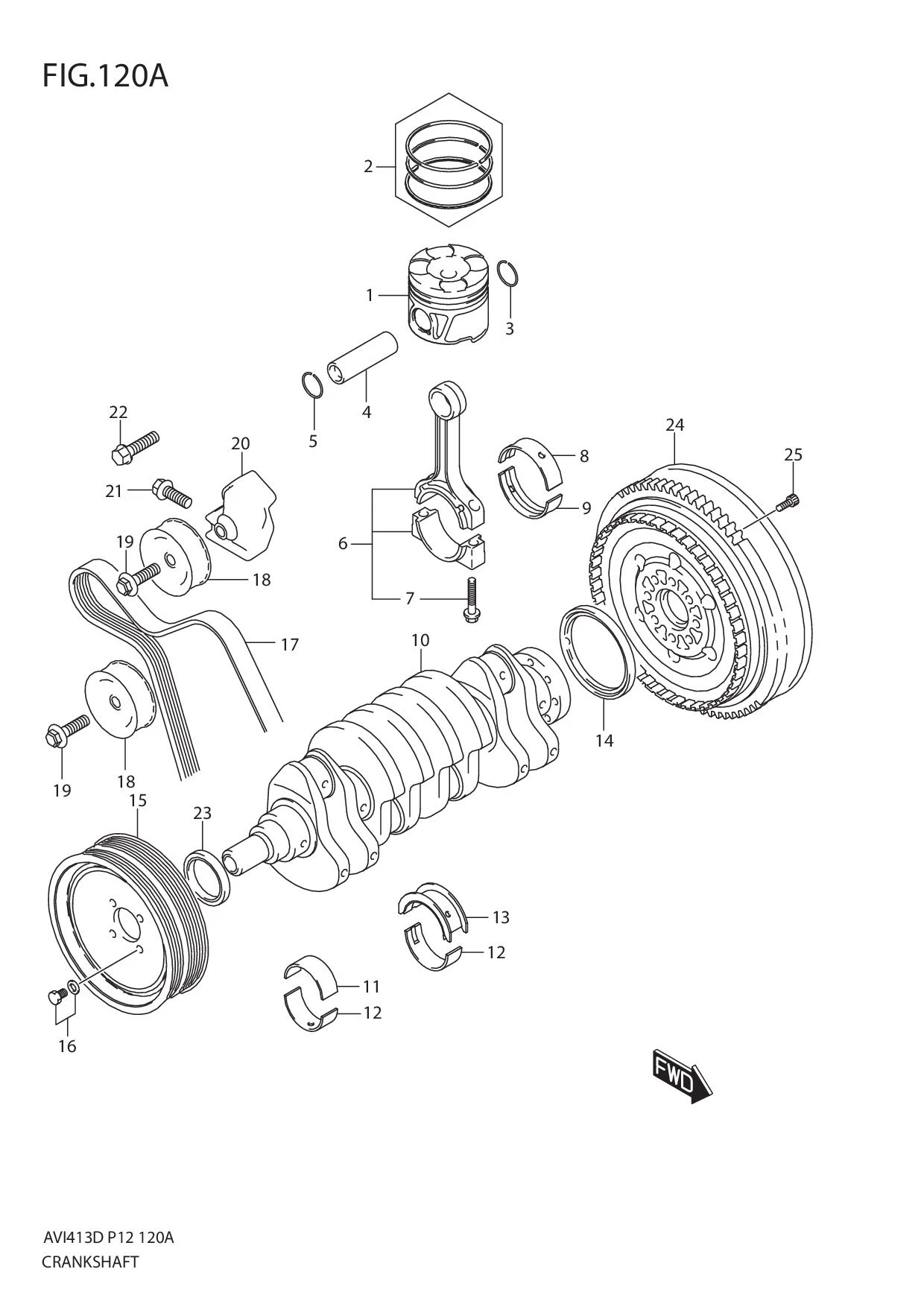 FIG.120A CRANKSHAFT