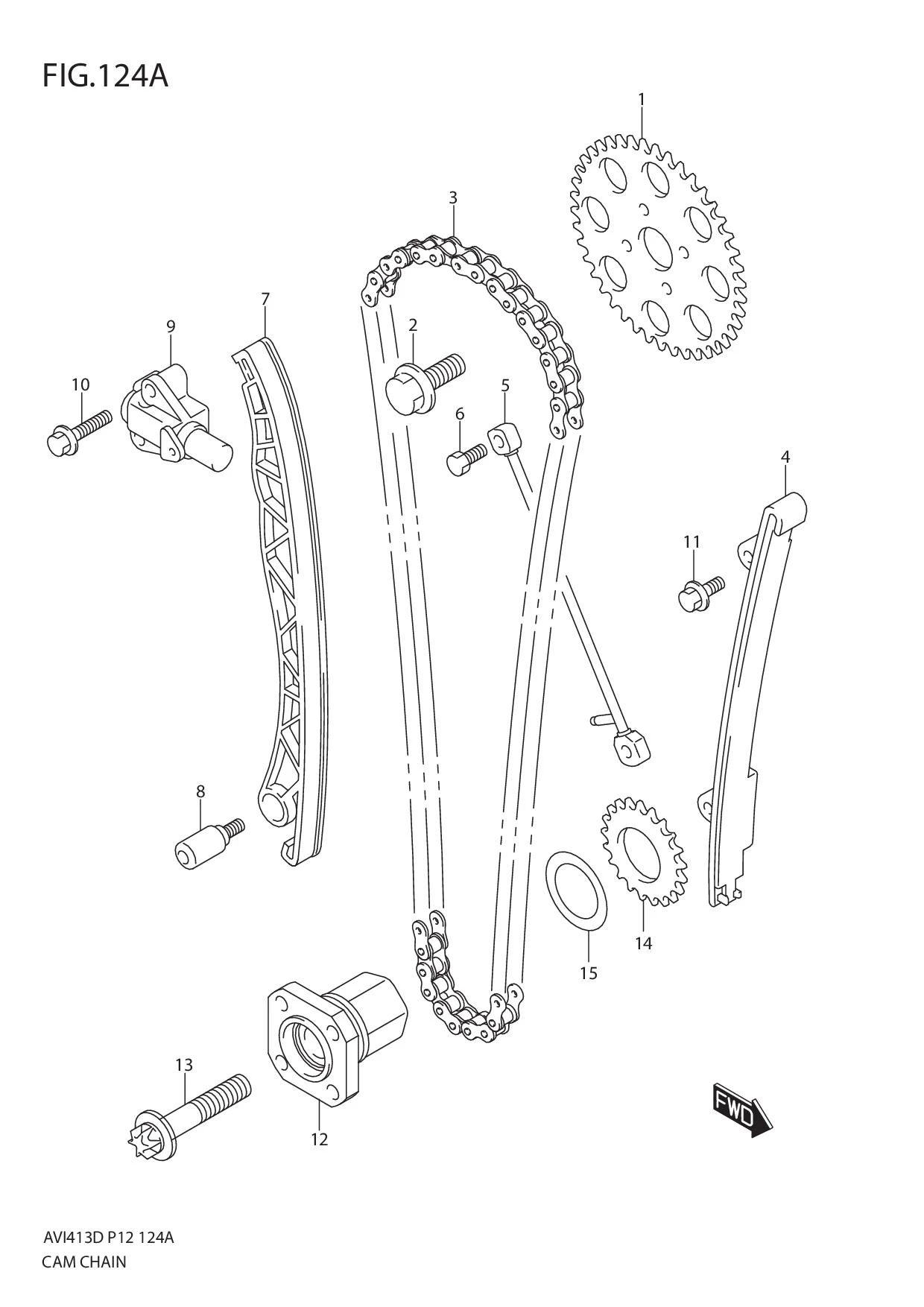 FIG.124A CAM CHAIN