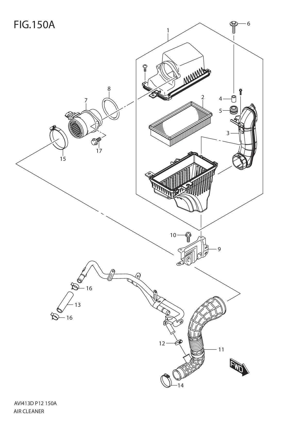 FIG.150A AIR CLEANER