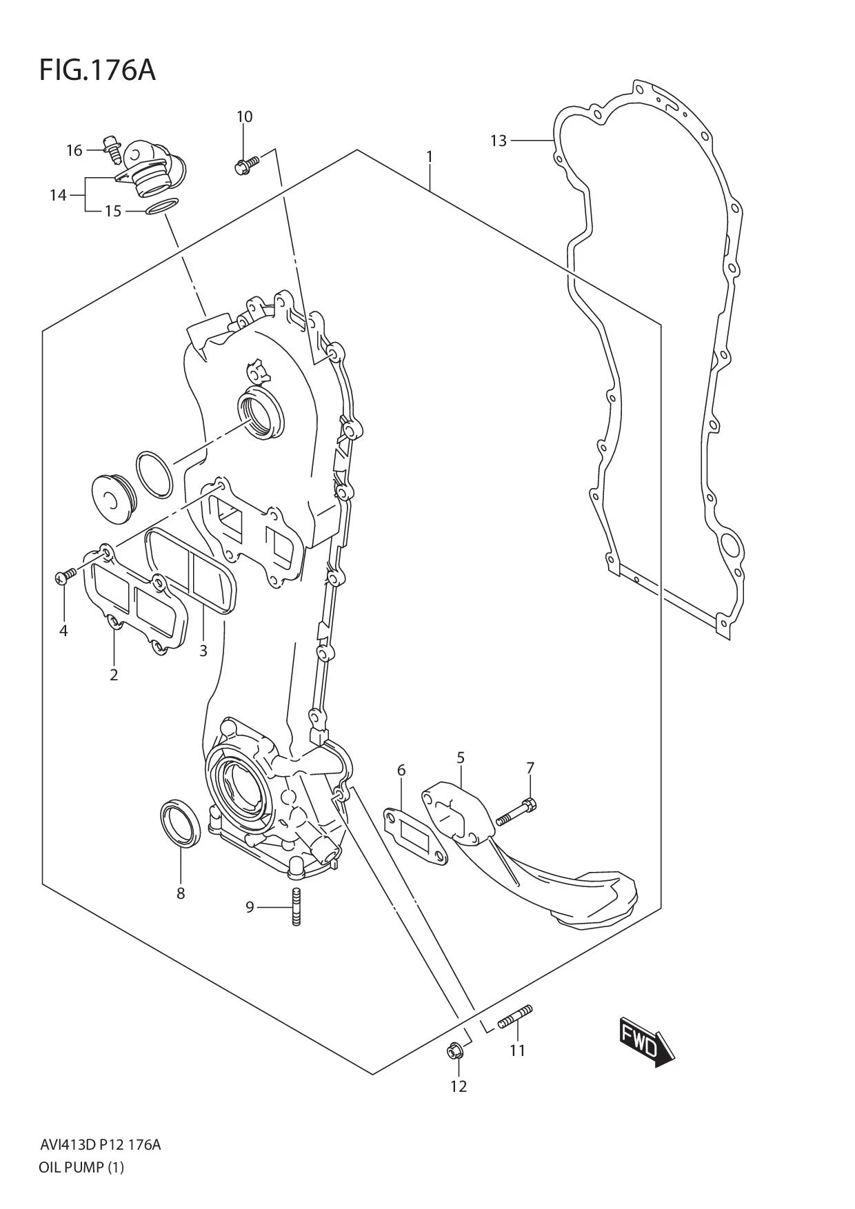 FIG.176A OIL PUMP (PIERBURG)