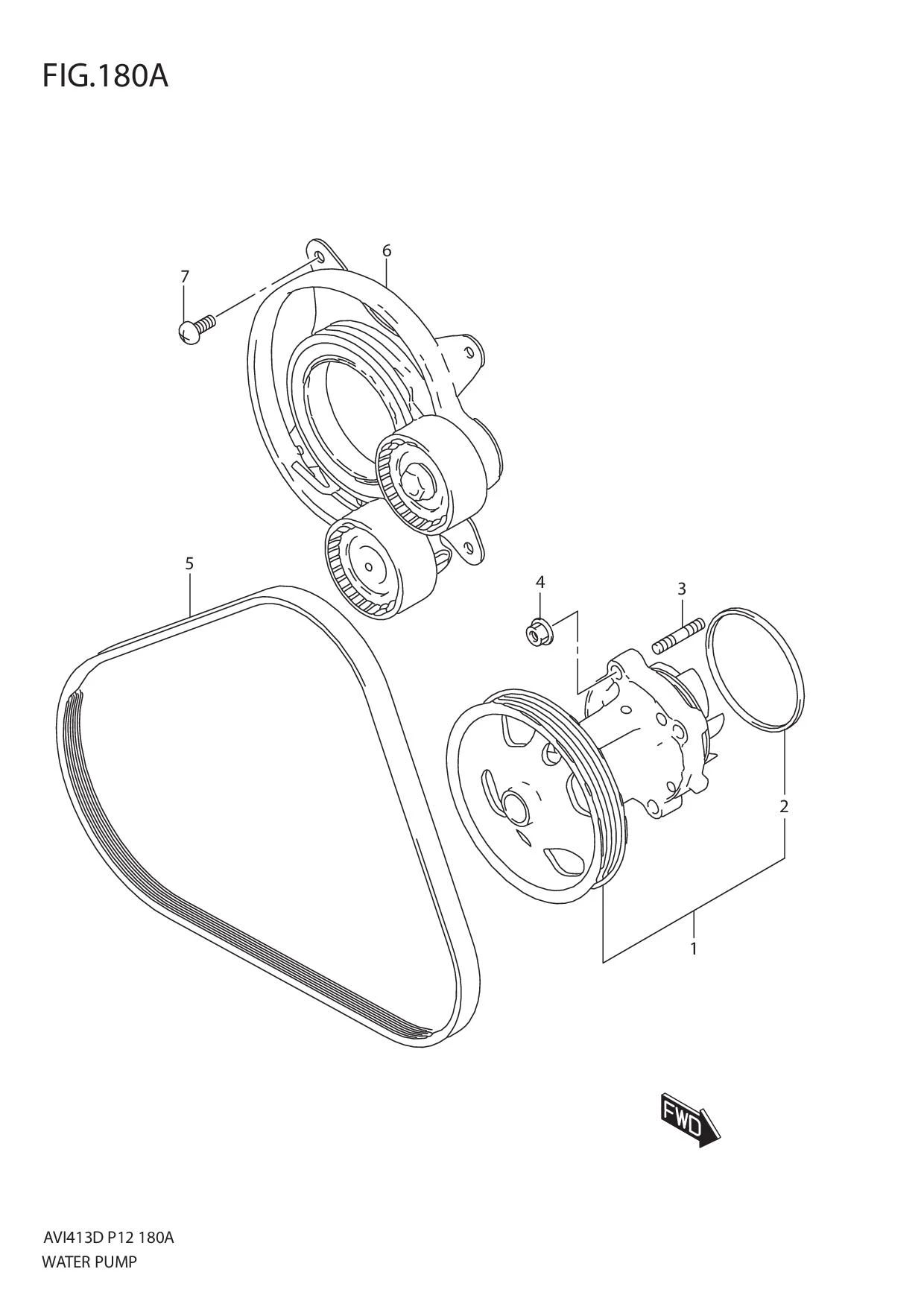 FIG.180A WATER PUMP