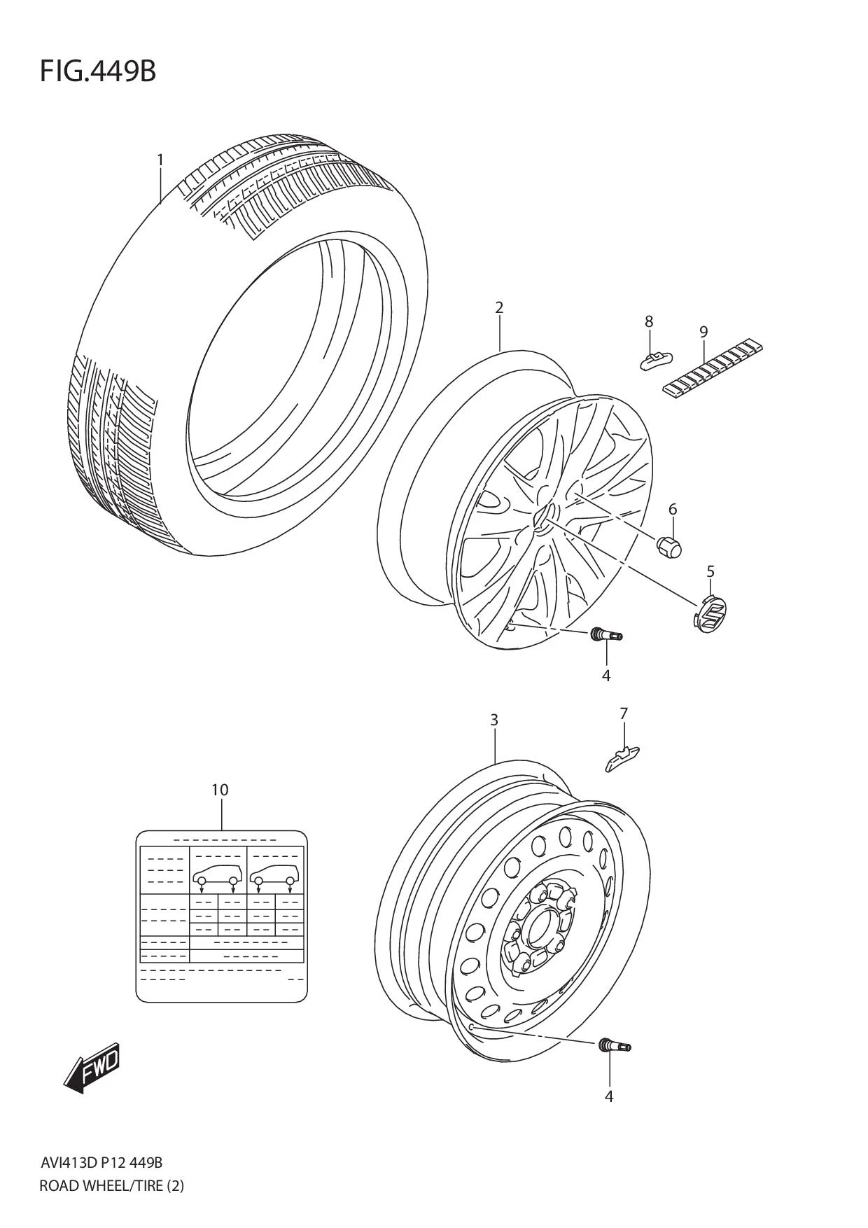 FIG.449B ROAD WHEEL/TIRE (W_ALM_WL)