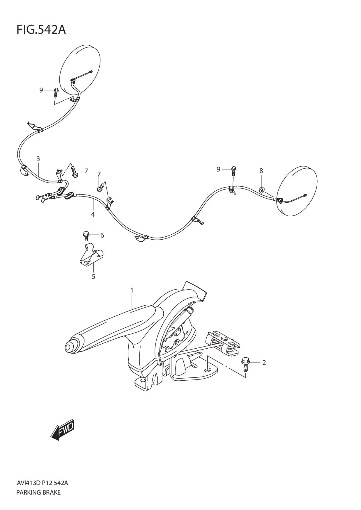 FIG.542A PARKING BRAKE