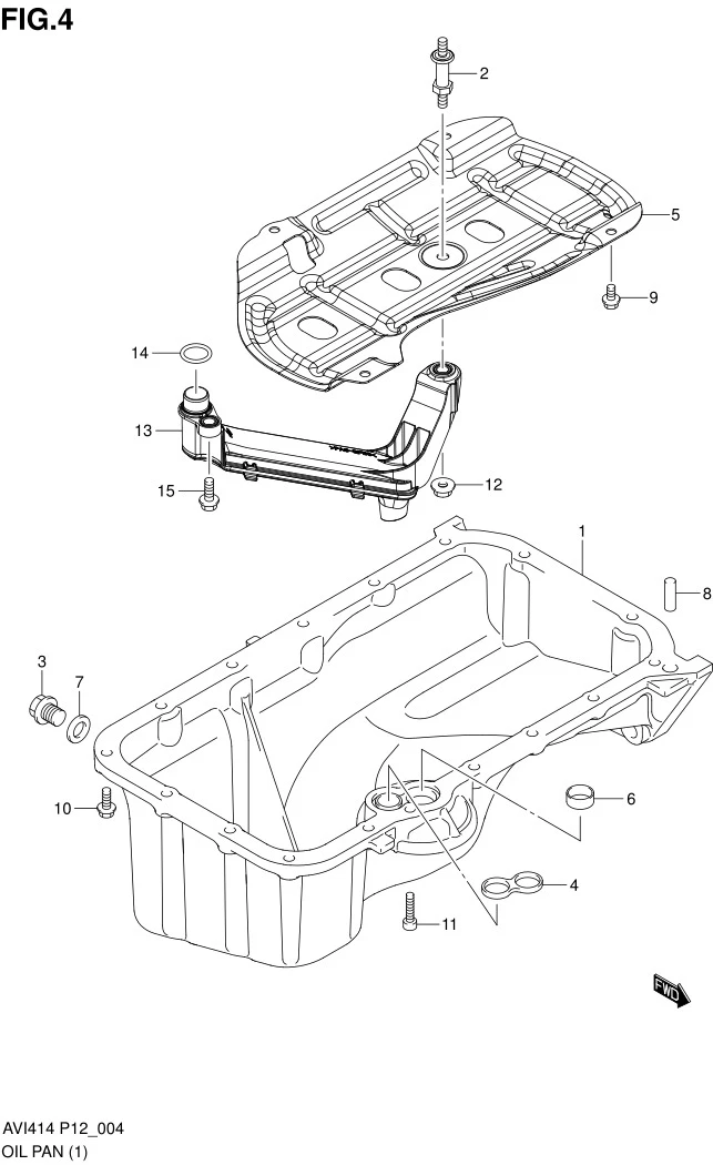 FIG.4 OIL PAN (TYPE 1,TYPE 2)