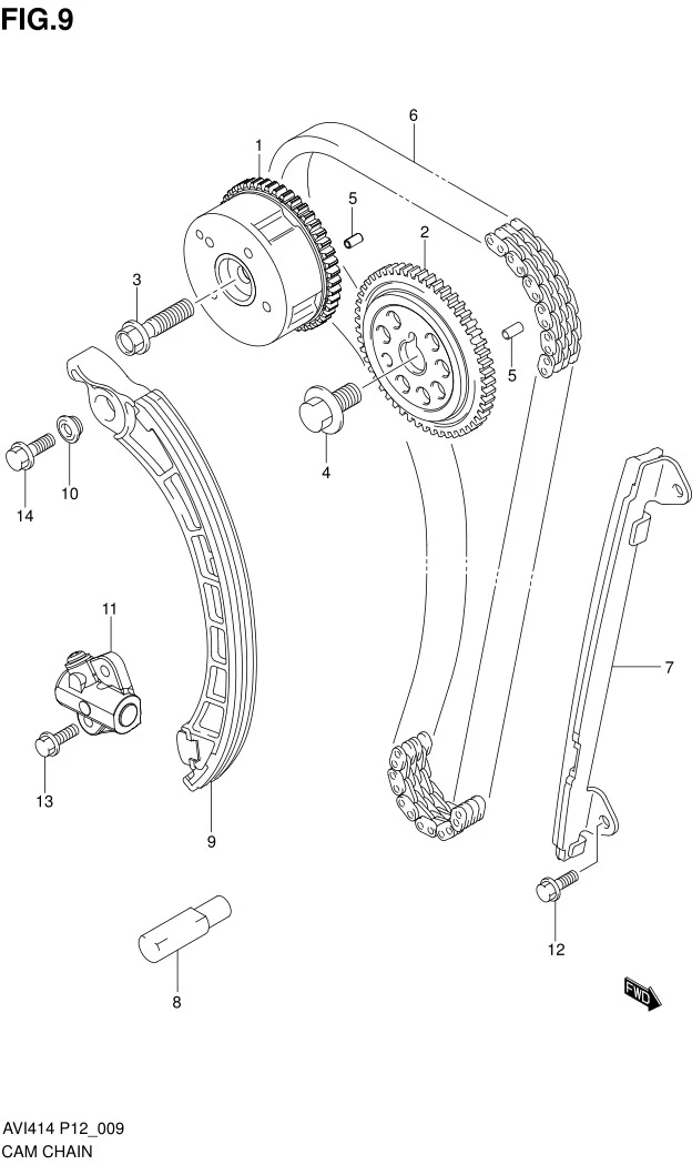 FIG.9 CAM CHAIN