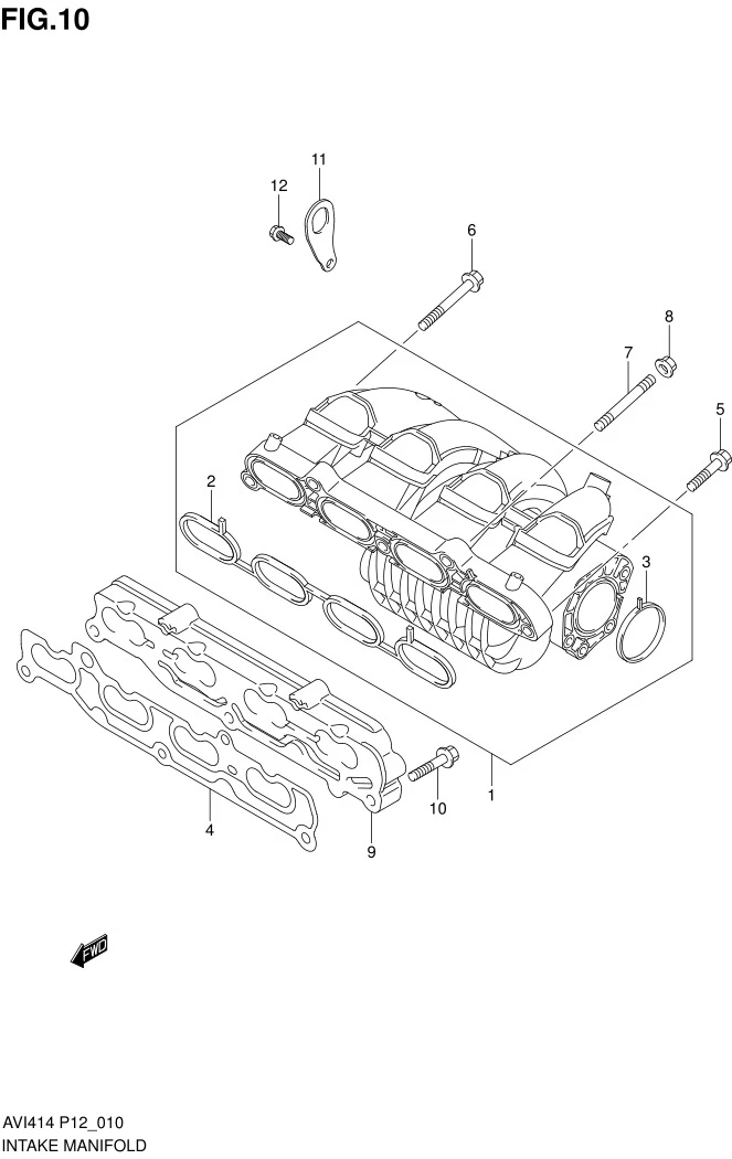 FIG.10 INTAKE MANIFOLD